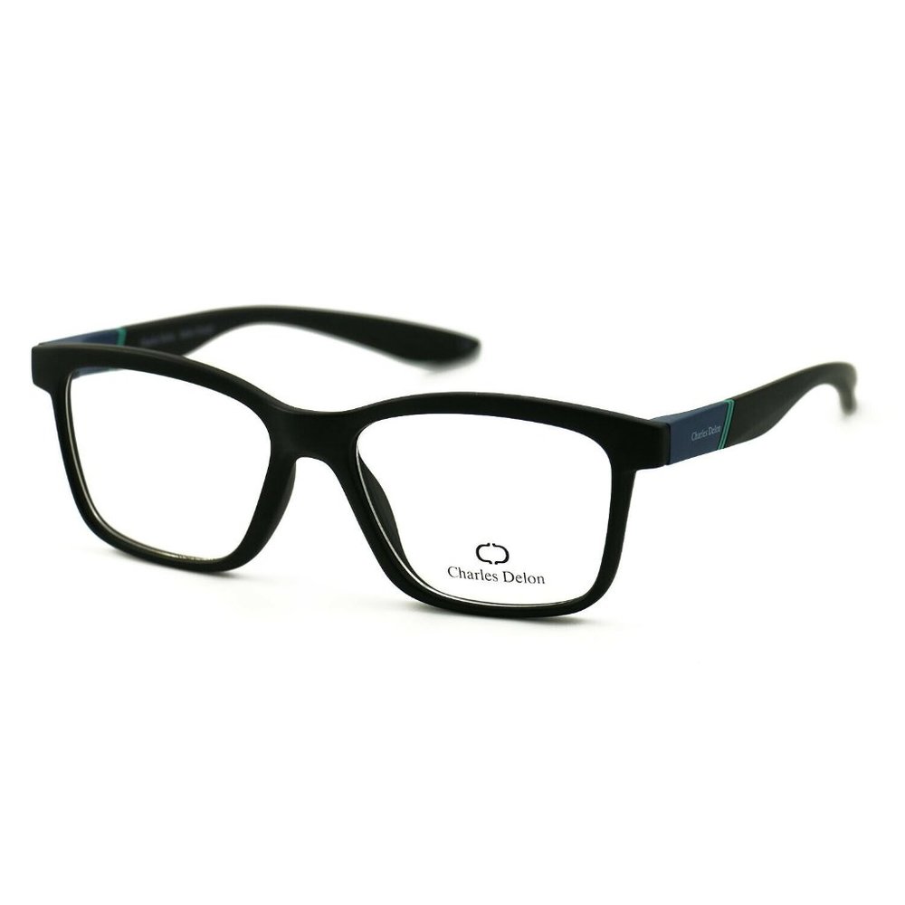 Charles Delon Square  Style Blue/Black Frame